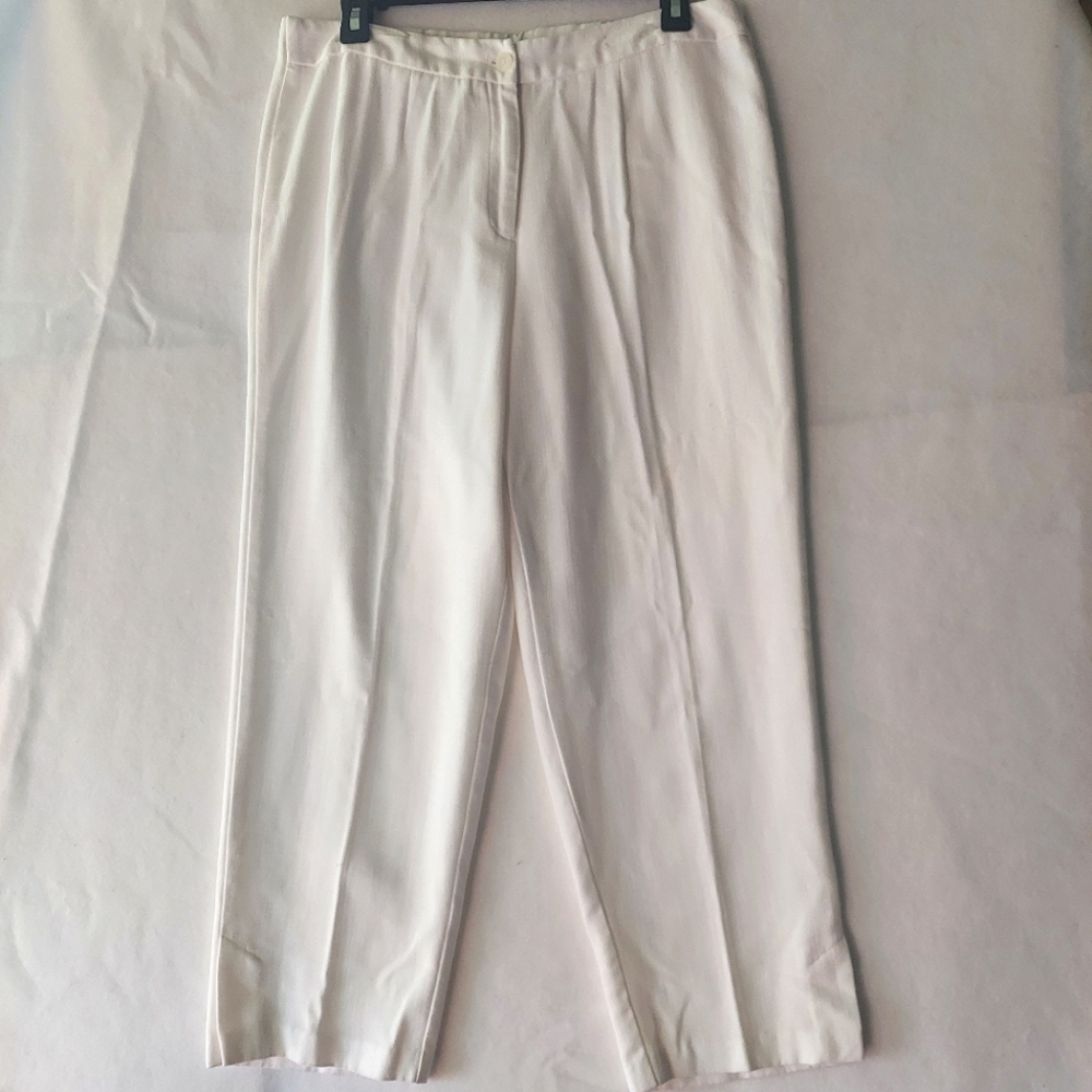 Requirements white slit ankle trousers 14 petite